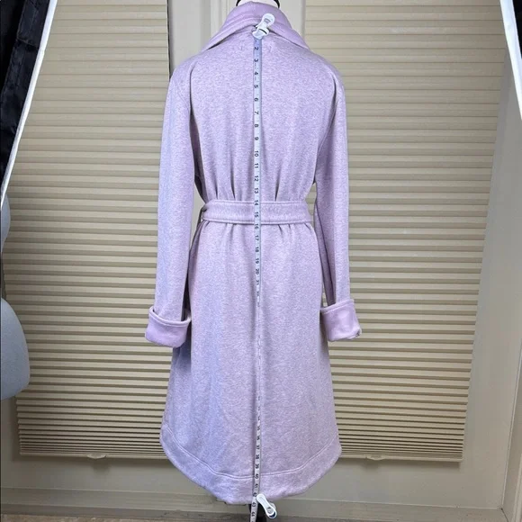 Kirkland Signature Robe Lilac Purple Fleece Lined Housecoat Pajamas Women's Sz M - Picture 9 of 14